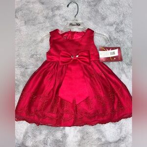 ❤️Red Holiday Formal Dress 🎄NWT 12 months